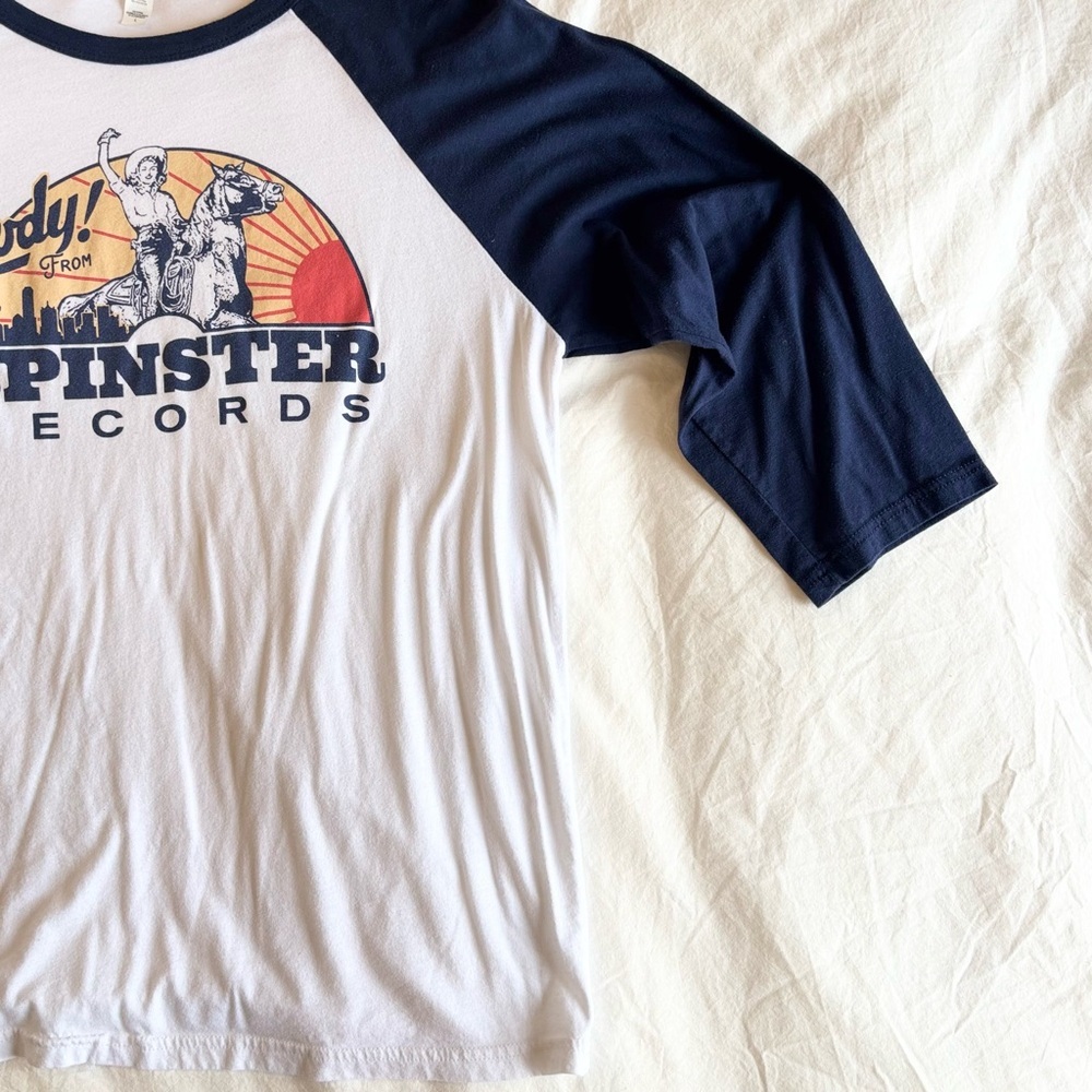 Navy & White Raglan Baseball Tee - Picture 2 of 6